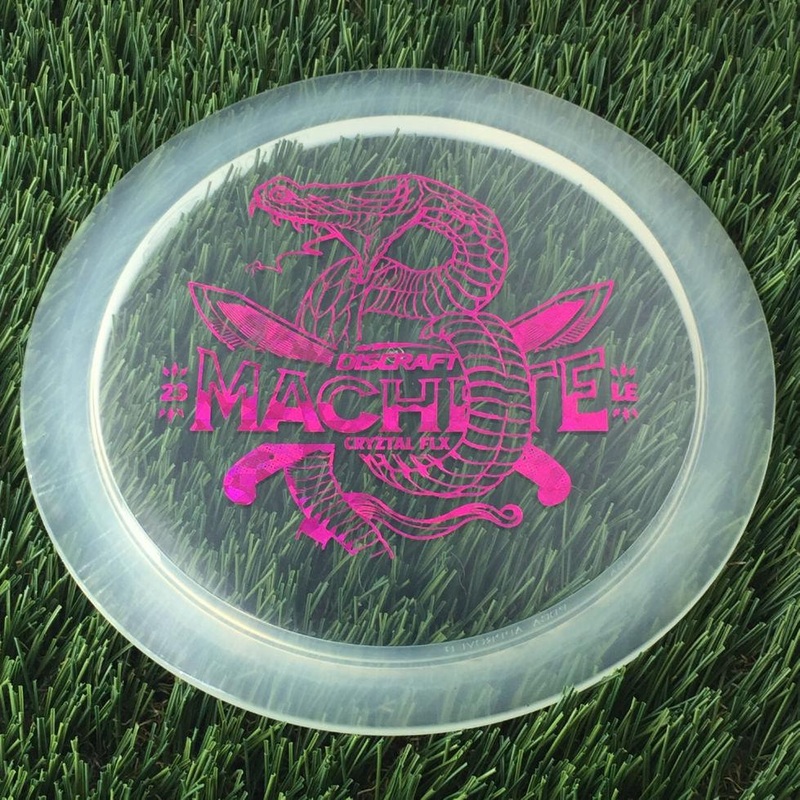 Discraft CryZtal Flx Machete with 2023 Ledgestone Edition – Wave 2 Stamp – 174g – Translucent Clear