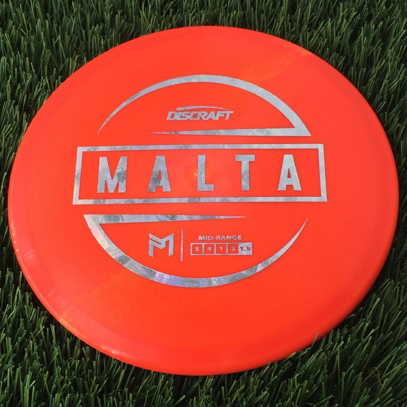 Discraft ESP Malta with PM Logo Stock Stamp Stamp – 174g Bright Orange