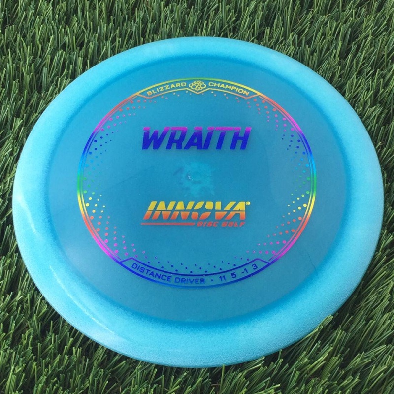 Innova Champion Blizzard Wraith with Burst Logo Stock Stamp – 139g – Translucent Blue