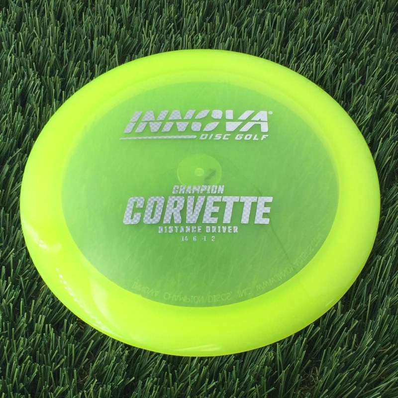 Innova Champion Corvette with Burst Logo Stock Stamp – 169g – Translucent Yellow