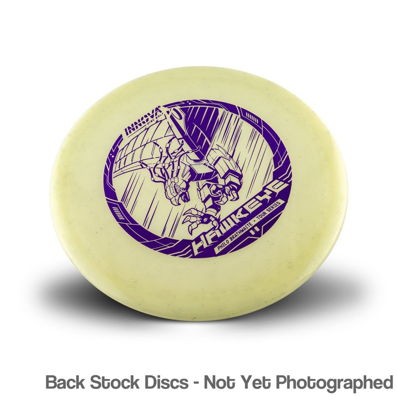 Innova Champion Metal Flake Color Glow Hawkeye Fairway Driver with Philo Brathwaite Tour Series – Philo Hawkeye Stamp [Back Stock Inventory – Disc and Stamp Color WILL VARY]