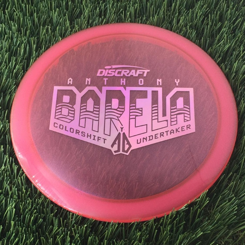 Discraft Elite Z Color Shift Undertaker with Anthony Barela Waves – AB Small Stamp – 172g – Translucent Pink