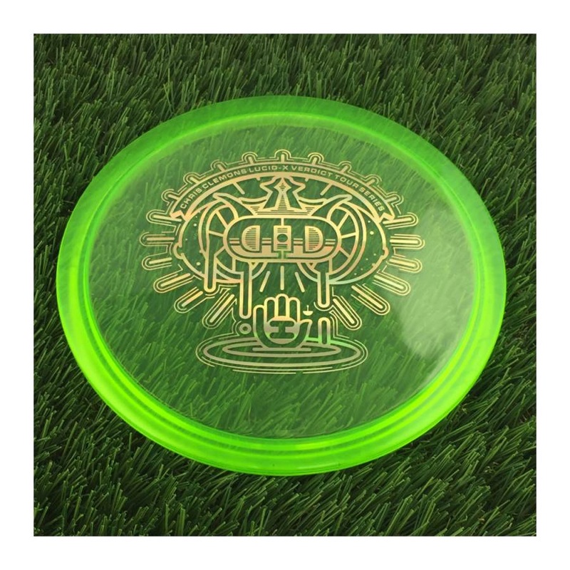 Dynamic Discs Lucid-X Verdict with Chris Clemons Tour Series 2022 Stamp – 174g – Translucent Green