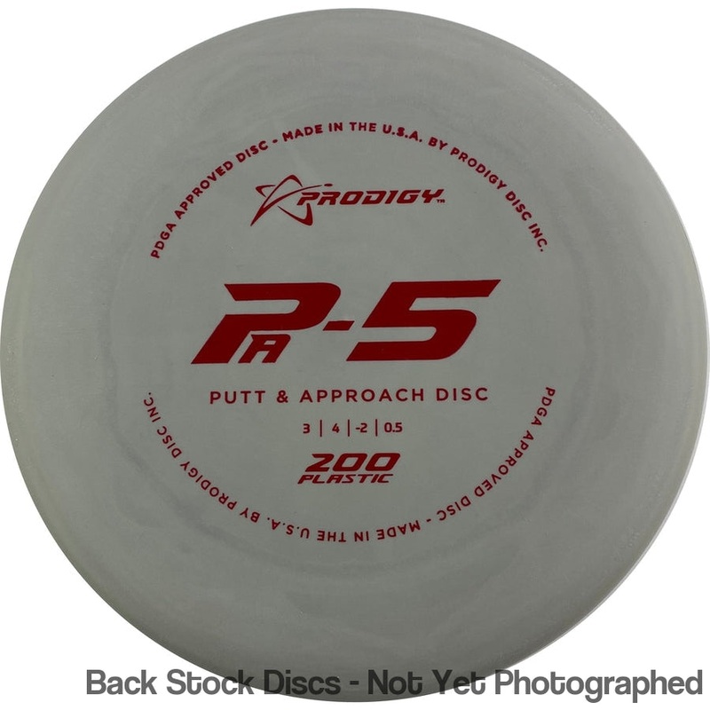 Prodigy 200 PA-5 Putter (Stock Stamp) [Back Stock Inventory – Disc and Stamp Color WILL VARY]