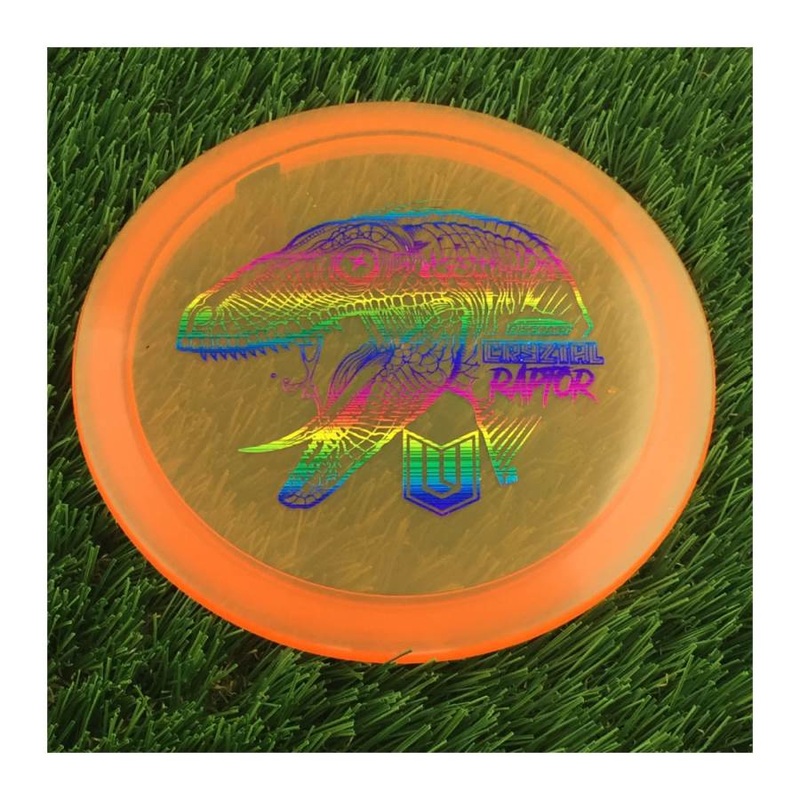 Discraft CryZtal Raptor with Paul Ulibarri – Raptor Head – Uli Logo Stamp – 174g – Translucent Orange