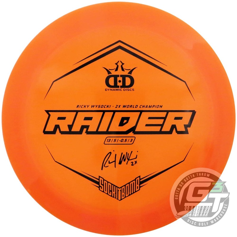 Dynamic Discs Limited Edition Ricky Wysocki Sockibomb Lucid Ice Raider Distance Driver Golf Disc