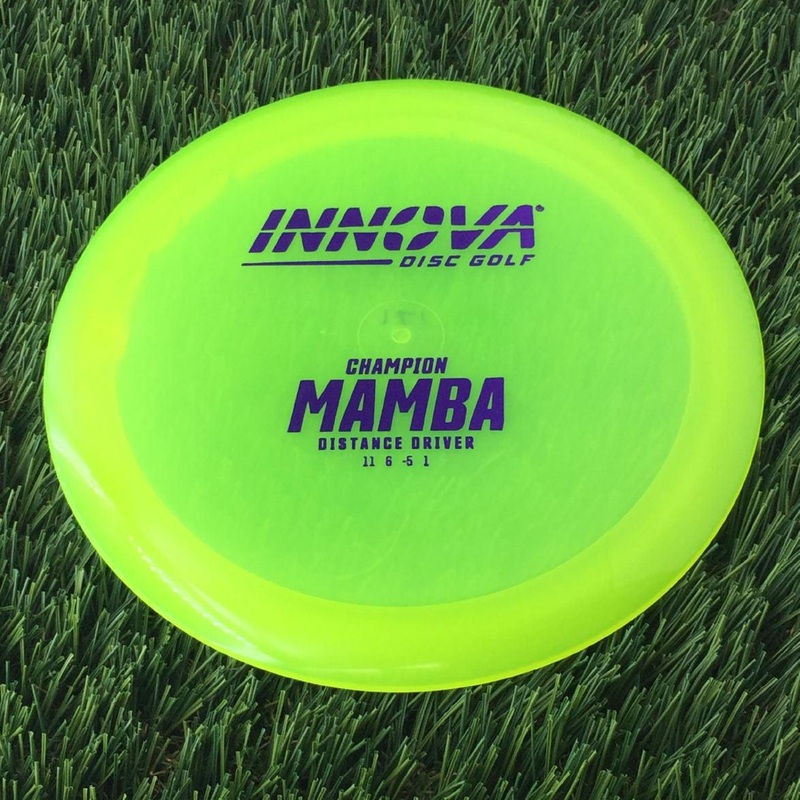 Innova Champion Mamba with Burst Logo Stock Stamp – 171g – Translucent Yellow