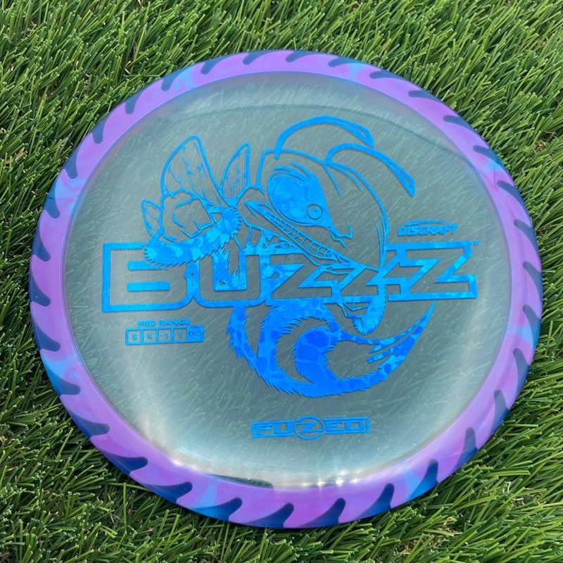 Discraft Elite Z FuZed Line with Saw Pattern Buzzz with Big Bee with Saw Blade – “Buzzzsaw” Stamp – 174.4g – Purple