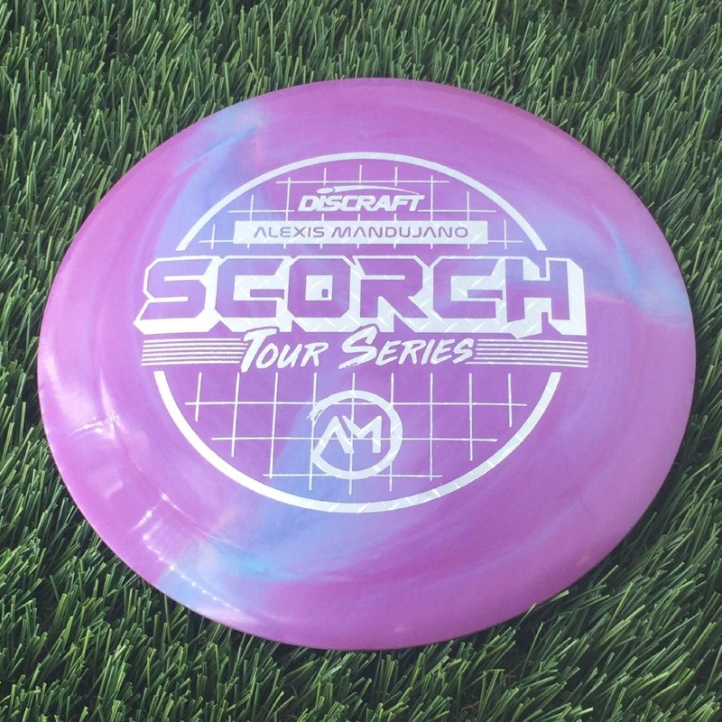 Discraft ESP Swirl Scorch with Alexis Mandujano Tour Series 2022 Stamp – 169g Purple