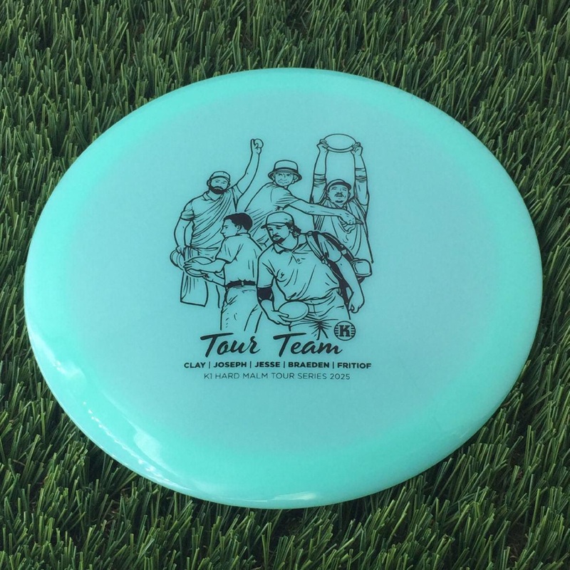 Kastaplast K1 Hard Malm with Tour Team – Clay | Joseph | Jesse | Braeden | Fritiof – Tour Series 2025 Stamp – 173g – Mint Green