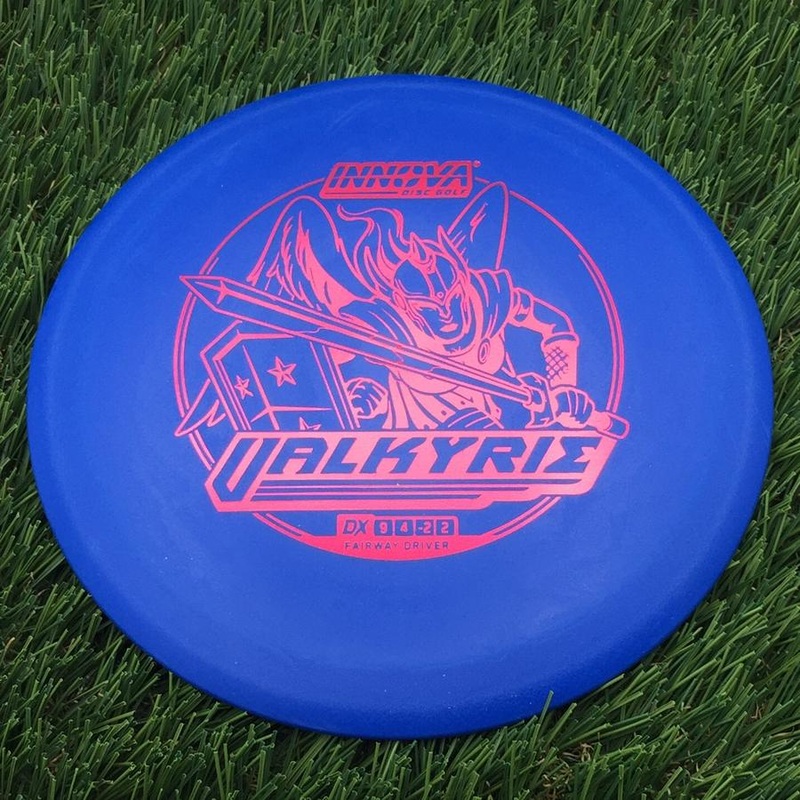 Innova DX Valkyrie with Burst Logo Stock Stamp – 154g – Blue