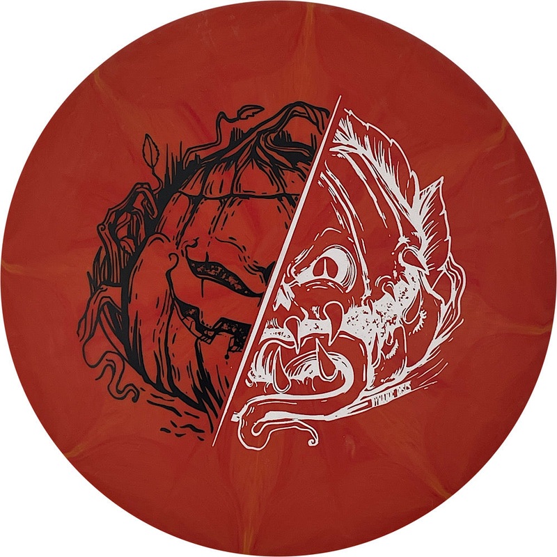 Dynamic Discs Classic Blend Burst EMAC Judge – 2021 Halloween Two Tone Pumpkin