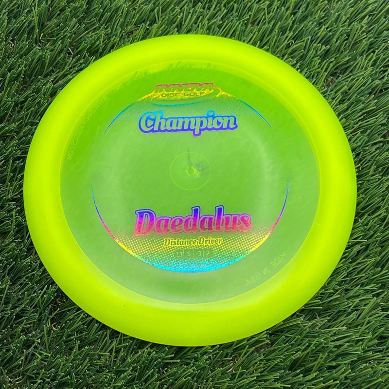 Innova Champion Daedalus with Circle Fade Stock Stamp – 172.92g – Yellow