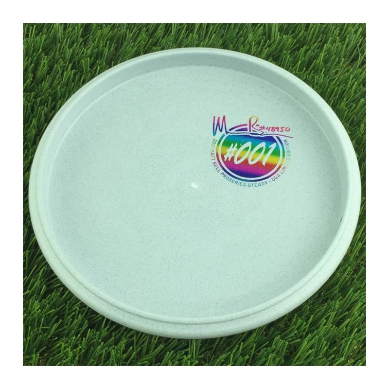 DGA ProSeries Rubbery Plastic Blend Steady with 2021 Matt Bell ProSeries #001 Limited Edition #48950 Bottom Stamp – 169g – Solid Grey