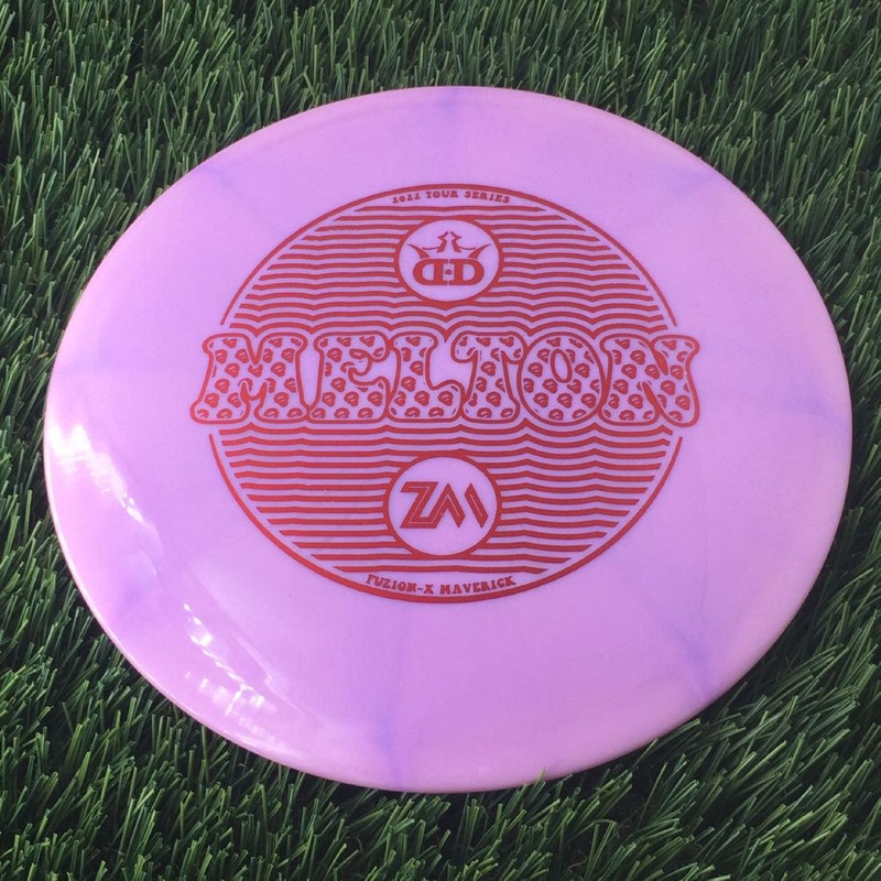 Dynamic Discs Fuzion-X Burst Maverick with Zach Melton 2022 Tour Series Stamp – 174g Purple