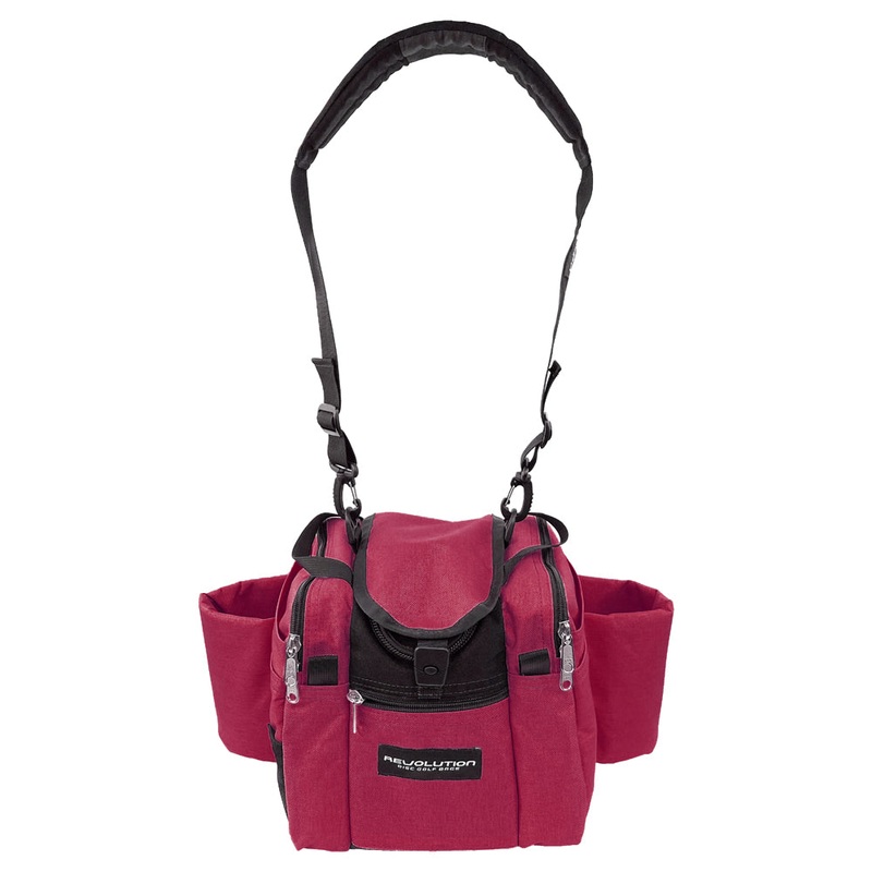 Revolution Mini Deluxe V3 Disc Golf Bag – Crimson
