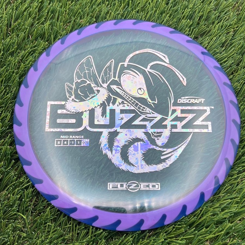 Discraft Elite Z FuZed Line with Saw Pattern Buzzz with Big Bee with Saw Blade – “Buzzzsaw” Stamp – 175.7g – Purple
