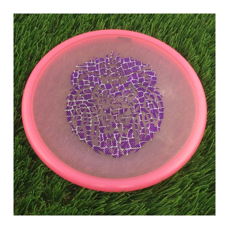 Discraft Metallic Z Zone with Corey Ellis European Open Champion Lion Stamp – 174g – Translucent Pink