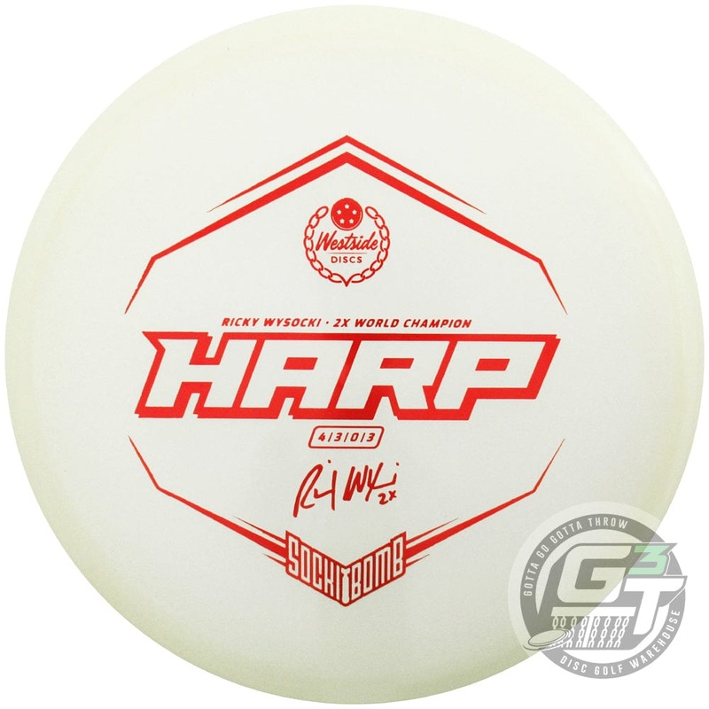 Westside Limited Edition Ricky Wysocki Sockibomb Moonshine Glow VIP Harp Putter Golf Disc