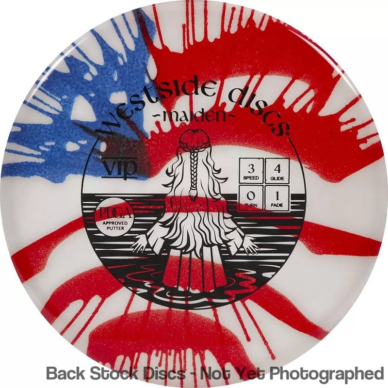 Westside VIP MyDye Maiden Putter with Flag Stamp [Back Stock Inventory – Disc and Stamp Color WILL VARY]