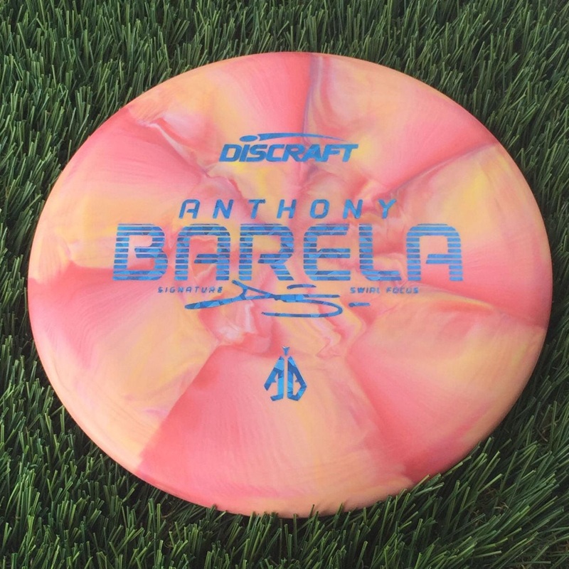 Discraft Crazy Tough CT Swirl Focus with Anthony Barela Signature – AB Stamp – 172g Pink