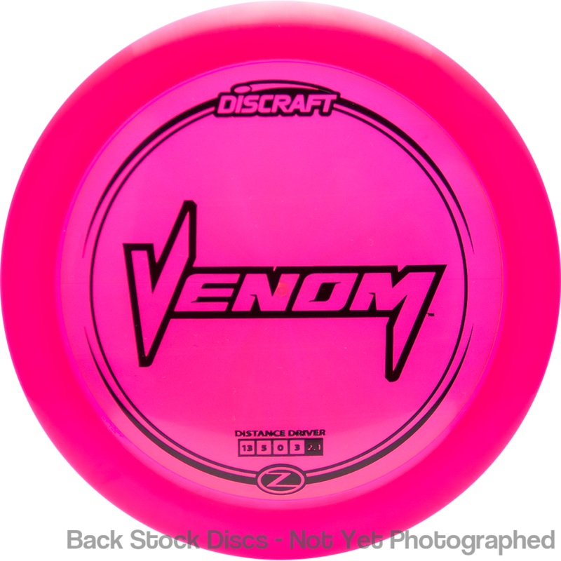 Discraft Elite Z Venom Distance Driver (Stock Stamp) [Back Stock Inventory – Disc and Stamp Color WILL VARY]