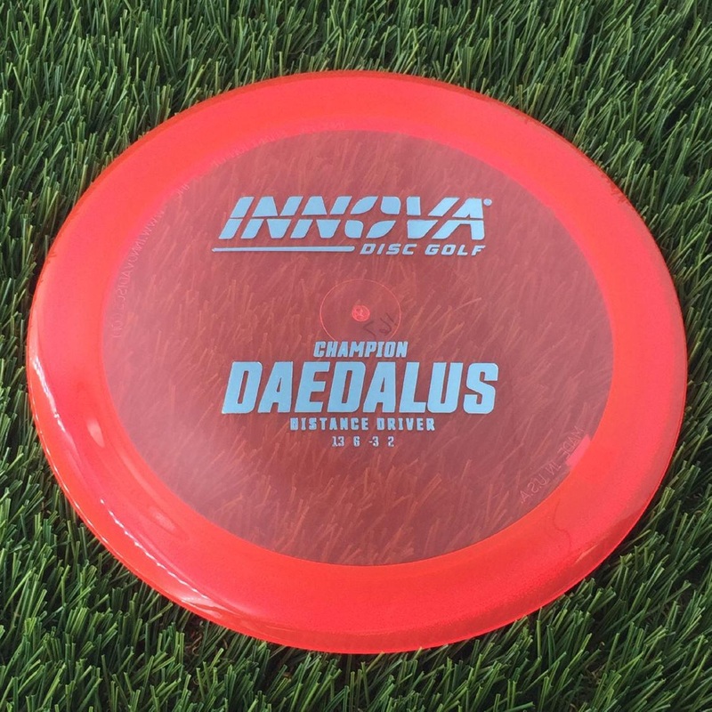 Innova Champion Daedalus with Burst Logo Stock Stamp – 167g – Translucent Pink
