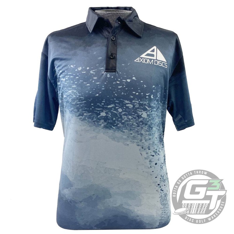 Axiom Discs Grit Sublimated Short Sleeve Performance Disc Golf Polo Shirt
