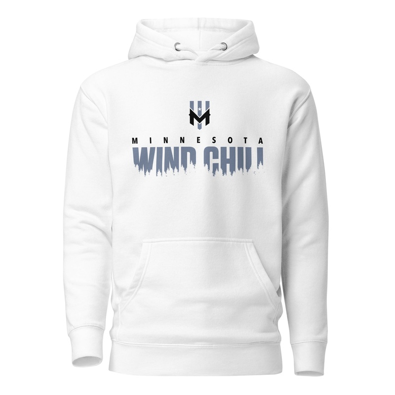 Wind Chill White “Shadow” Hooded Sweatshirt