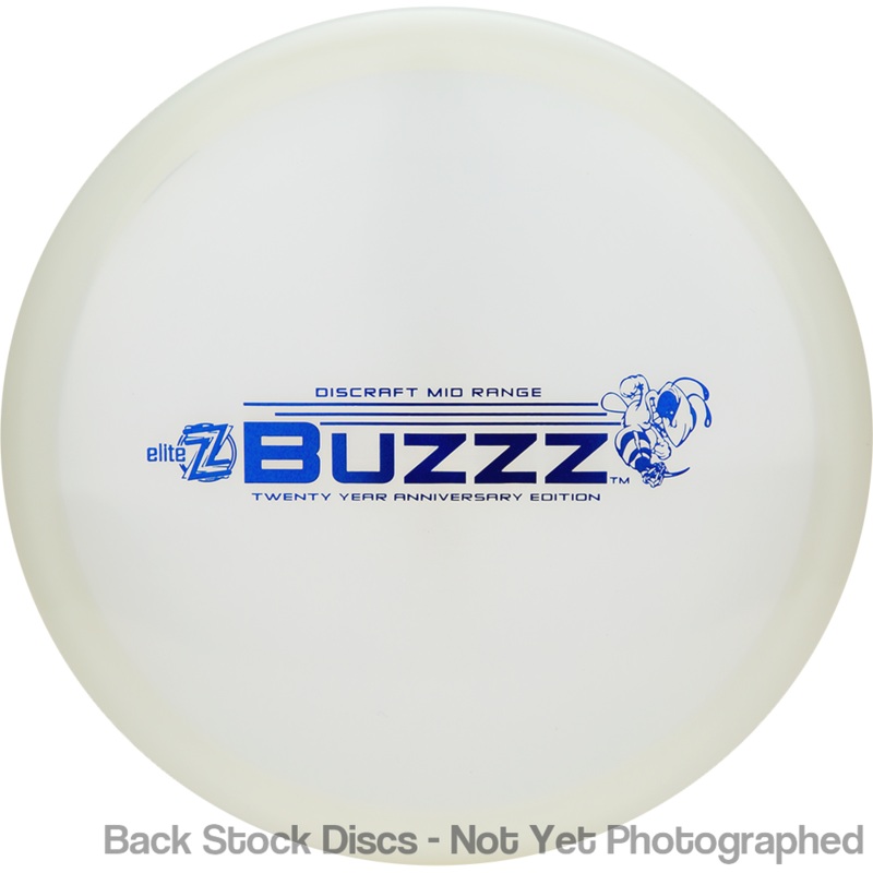 Discraft Elite Z Buzzz Midrange with Twenty Year Anniversary Edition Stamp [Back Stock Inventory – Disc and Stamp Color WILL VARY]