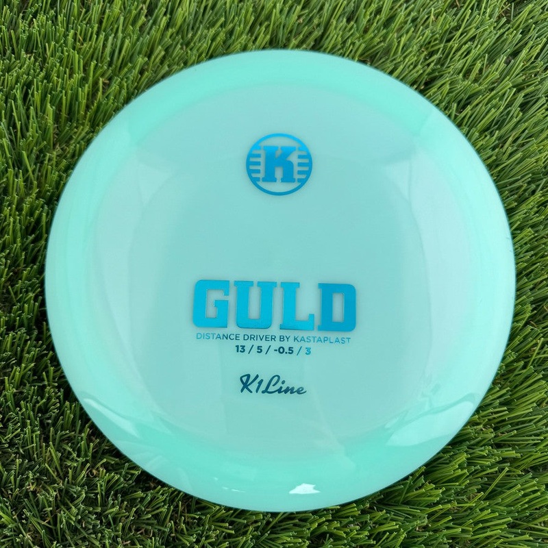 Auction! Kastaplast K1 Guld with First Run Mint Stamp – 171g – Translucent Mint Green