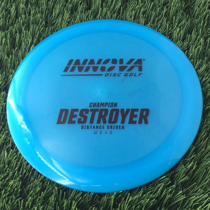 Innova Champion Destroyer with Burst Logo Stock Stamp – 175g – Translucent Blue