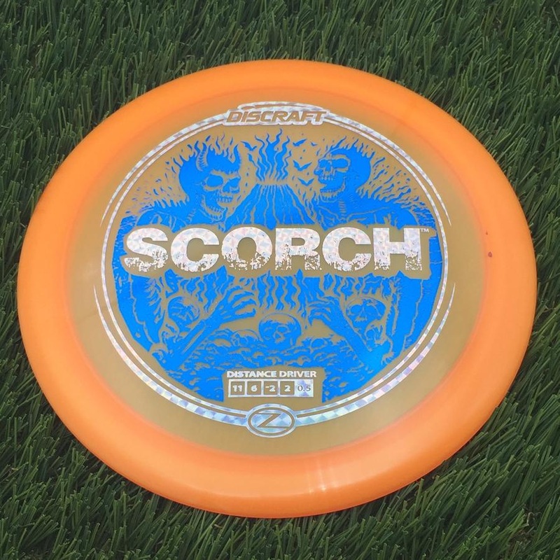 Discraft Elite Z Scorch with Volcanic Skeletons Double Foil Stamp – 172g – Orange