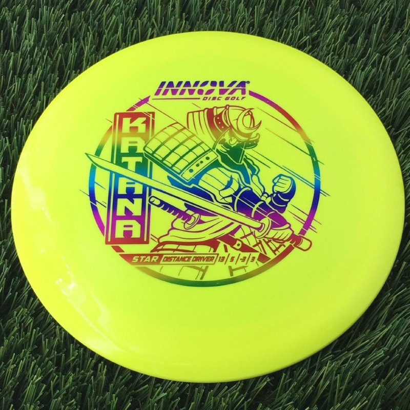 Innova Star Katana with Burst Logo Stock Stamp – 175g Yellow