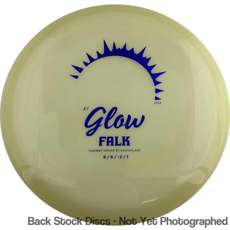 Kastaplast K1 Glow Falk Fairway Driver with 2023 – Full Glow Stamp [Back Stock Inventory – Disc and Stamp Color WILL VARY]