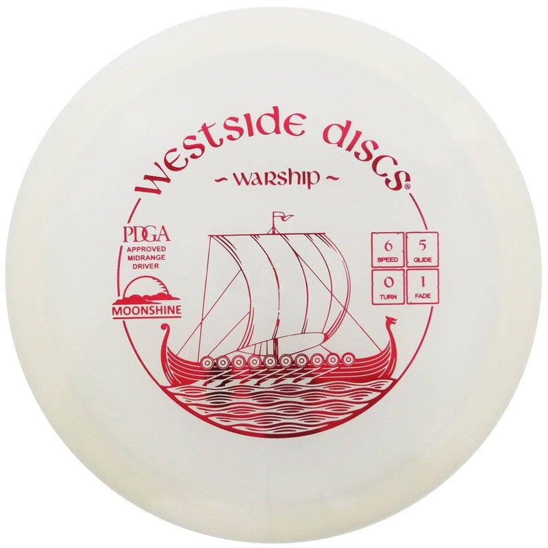 Westside Moonshine Glow VIP Warship Midrange Golf Disc