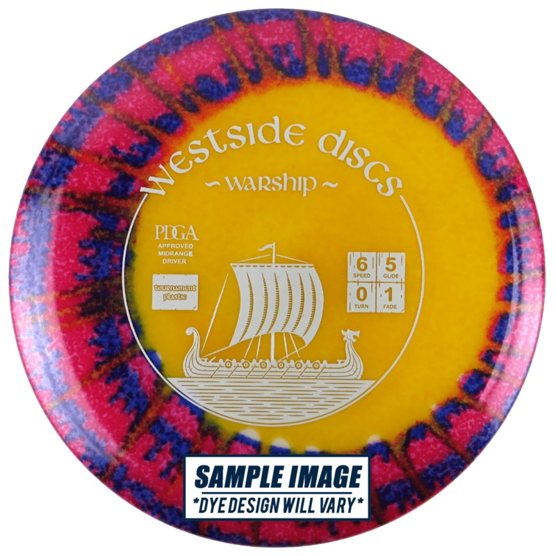 Westside MyDye Tournament Warship Midrange Golf Disc