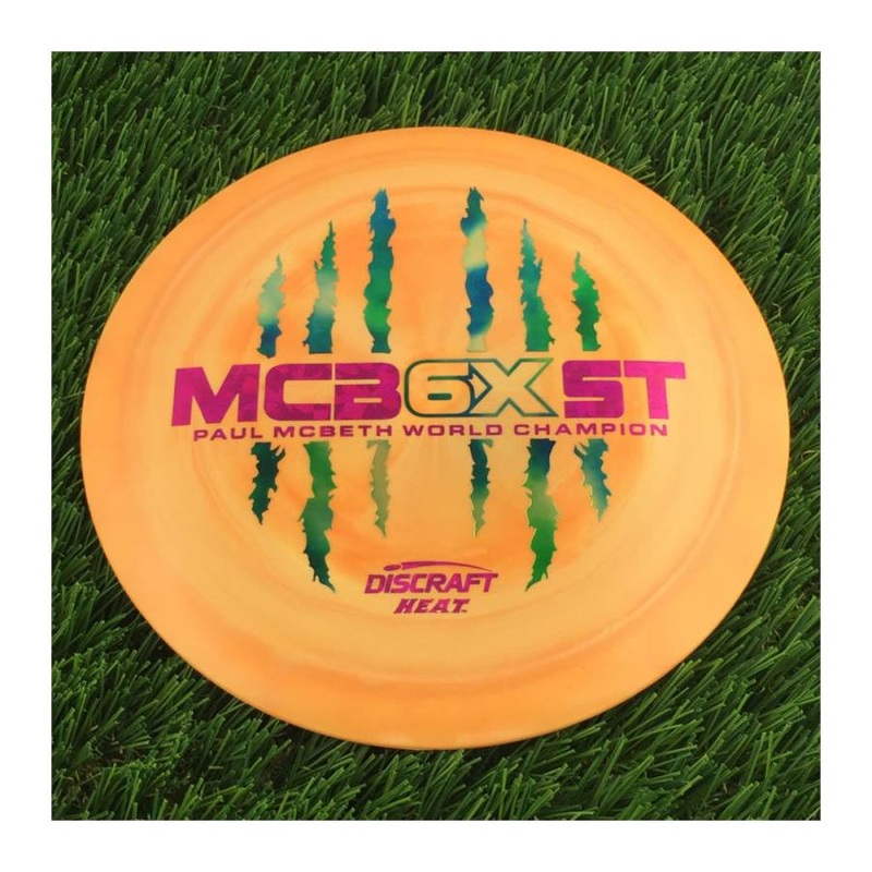 Discraft ESP Swirl Heat with McBeast 6X Claw PM World Champ Stamp – 174g – Solid Orange
