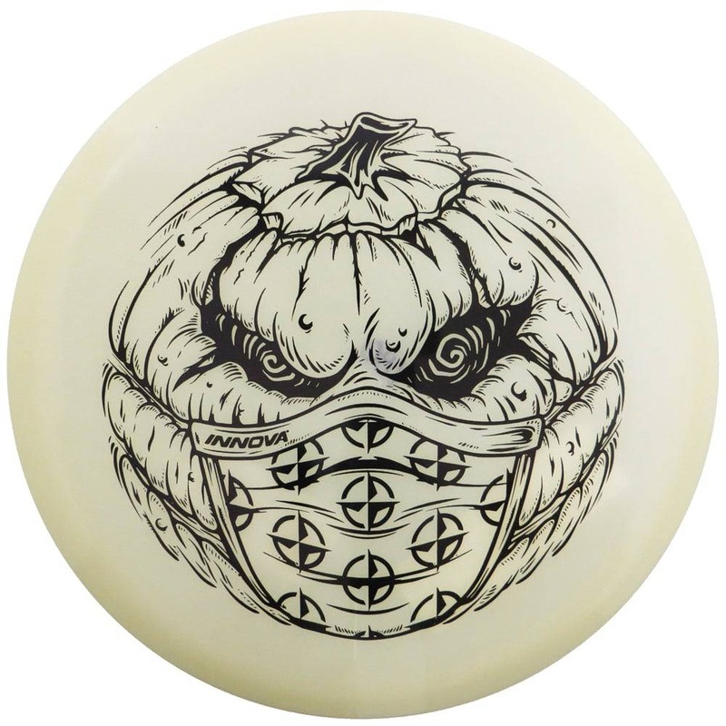 Innova Limited Edition 2020 Halloween Pumpkin Stamp Glow Champion RocX3 Midrange Golf Disc
