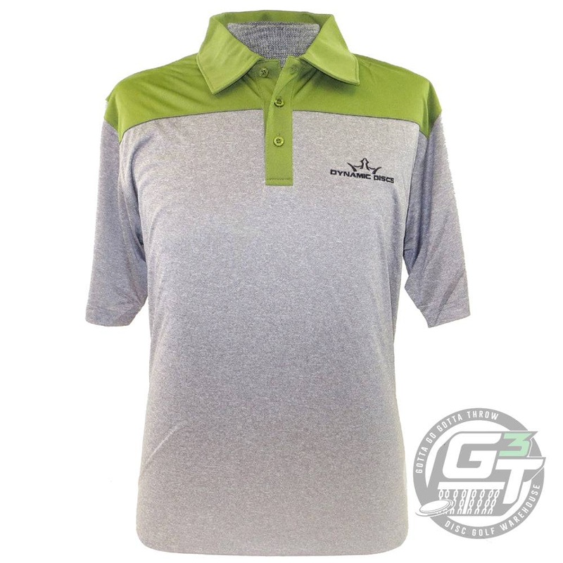 Dynamic Discs Two-Tone King D’s Logo Short Sleeve Performance Disc Golf Polo Shirt