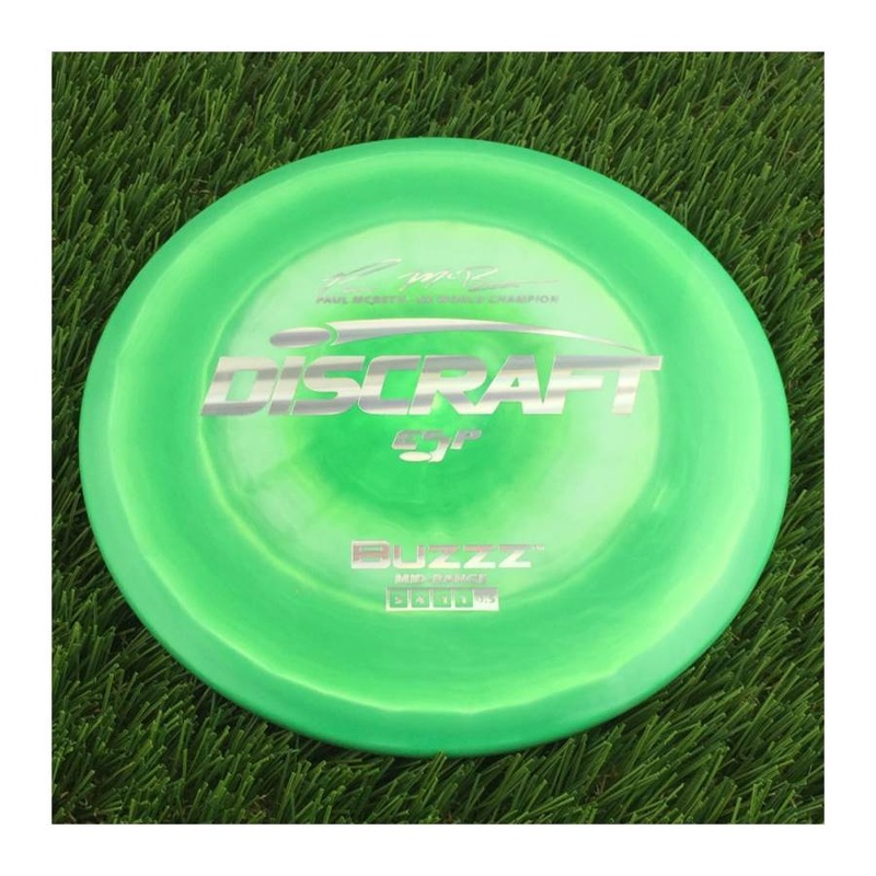 Discraft ESP Buzzz with Paul McBeth – 6x World Champion Signature Stamp – 177g – Solid Green