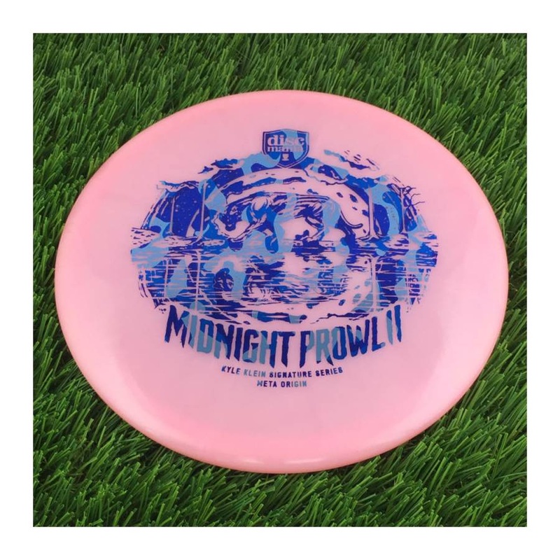 Discmania Evolution Meta Origin with Midnight Prowl II(2) – Kyle Klein Signature Series Stamp – 177g – Translucent Pink