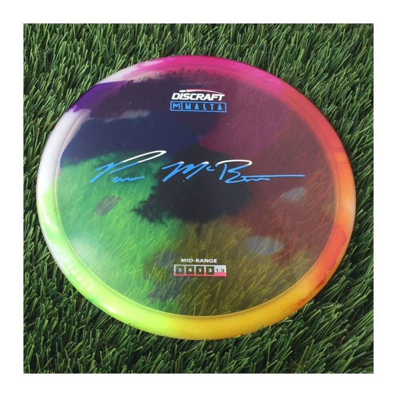 Discraft Elite Z Fly-Dyed Malta with Paul McBeth Large Signature Stamp – 176g – Translucent Dyed