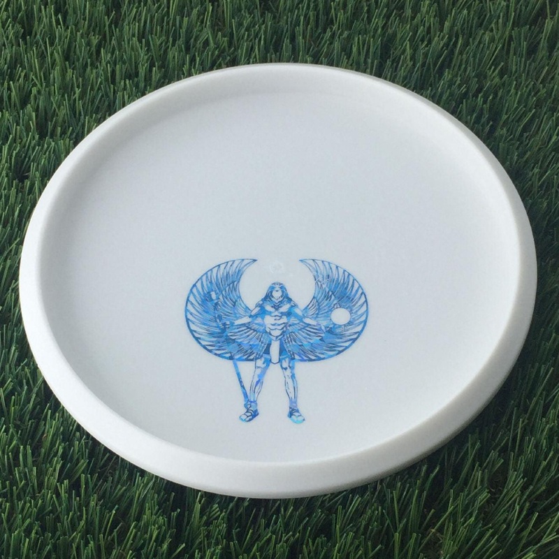Discmania Italian D-Line Flex 2 P2 with Stock Top with Sky God Mini Bottom Stamp – 174g White