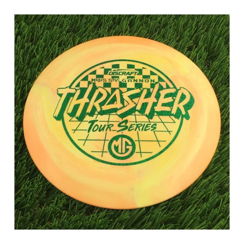 Discraft ESP Swirl Thrasher with Missy Gannon Tour Series 2022 Stamp – 163g – Solid Orange