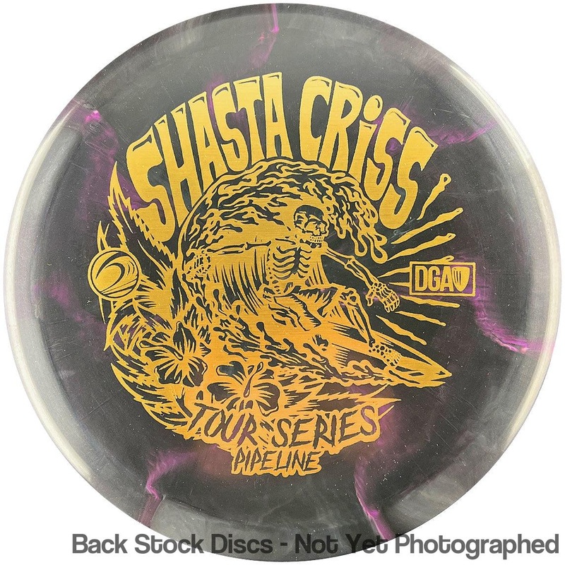DGA Proline Swirl Pipeline Fairway Driver with 2022 Shasta Criss Tour Series Stamp [Back Stock Inventory – Disc and Stamp Color WILL VARY]