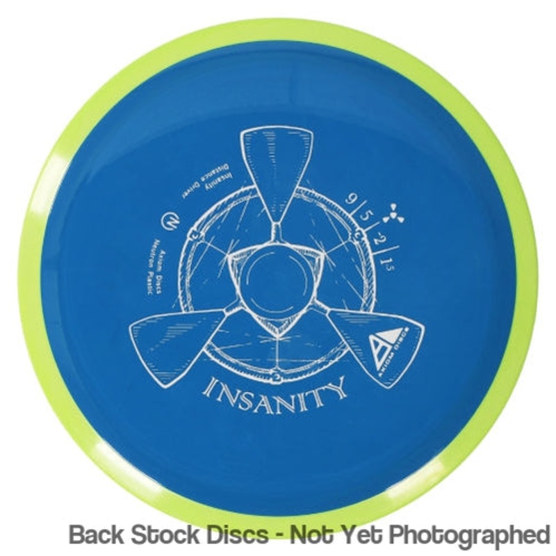 Axiom Neutron Insanity Distance Driver (Stock Stamp) [Back Stock Inventory – Disc and Stamp Color WILL VARY]