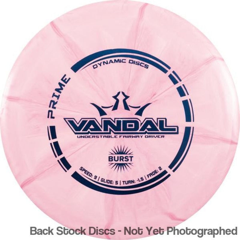 Dynamic Discs Prime Burst Vandal Fairway Driver (Stock Stamp) [Back Stock Inventory – Disc and Stamp Color WILL VARY]
