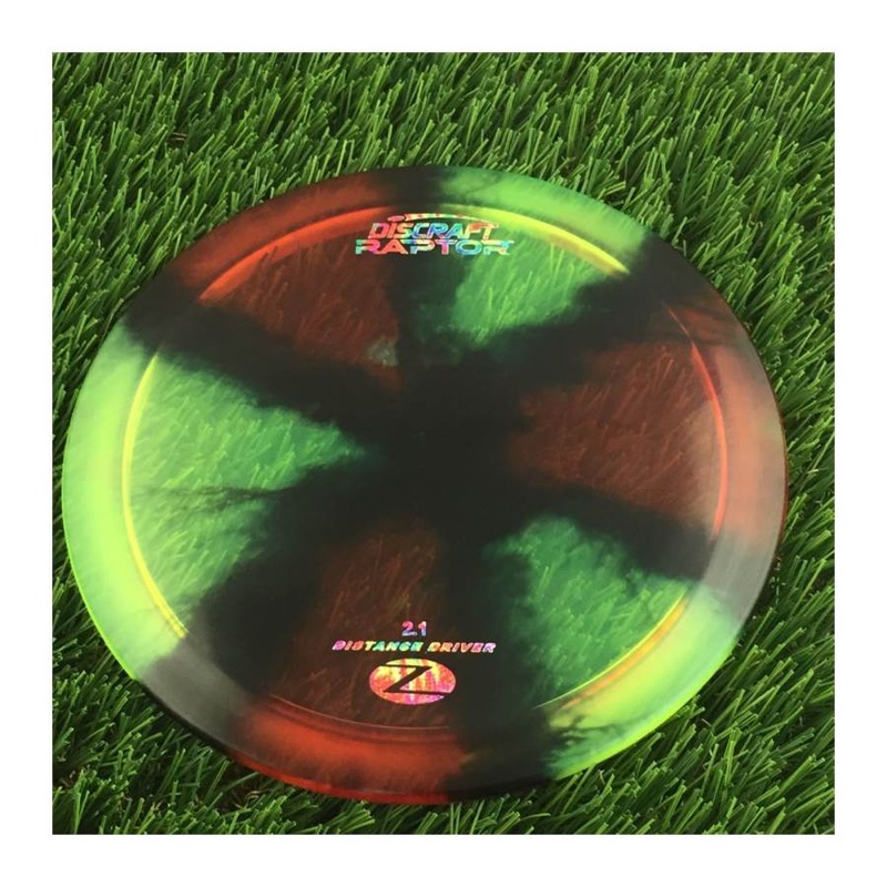 Discraft Elite Z Fly-Dyed Raptor with 2023 New Font Stamp – 174g – Translucent Dyed