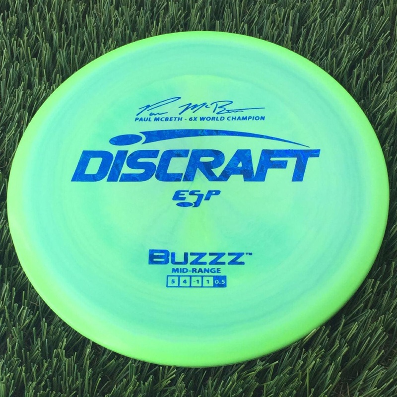 Discraft ESP Buzzz with Paul McBeth – 6x World Champion Signature Stamp – 166g Green